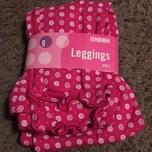 NWTs Vintage Sweet Cupcake hot pink print leggings Sz 6